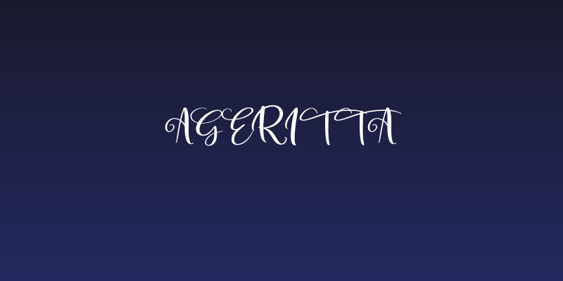 Ageritta Social Header