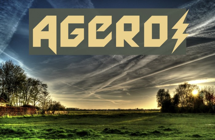 Agero! Font examples