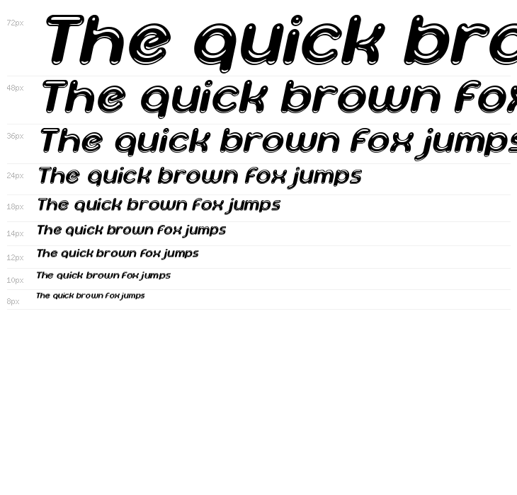 Ageta Chubby Demo Italic Waterfall