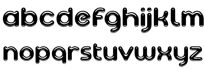 Ageta Chubby Demo Schriftart Kleinbuchstaben