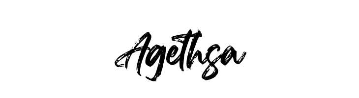 Agethsa  font caratteri gratis