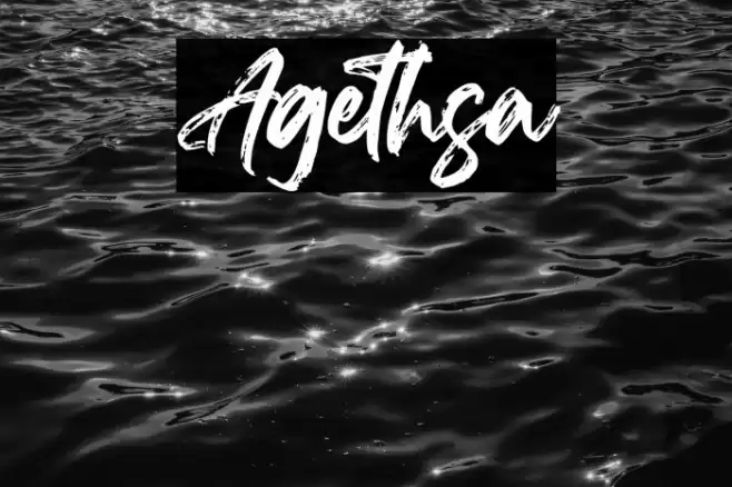 Agethsa Font examples