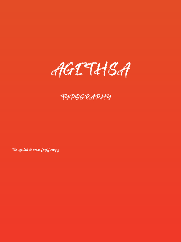 Agethsa Poster