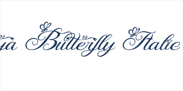 Agetya Butterfly Italic Italic Logo