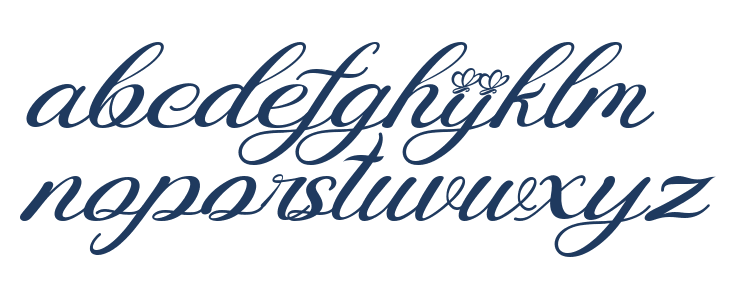 Agetya Butterfly Italic Italic Lowercase