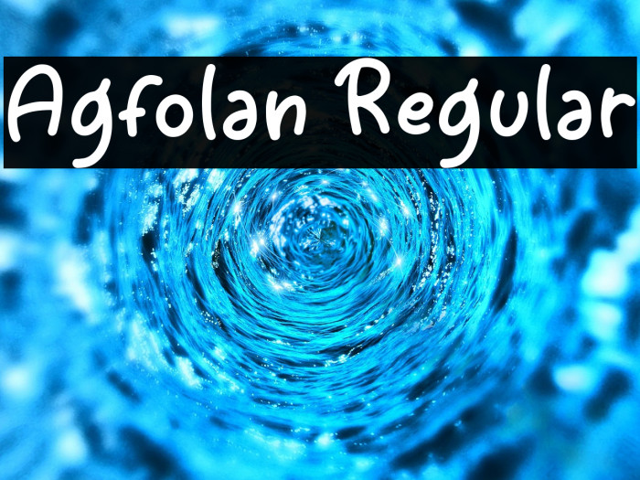 Agfolan Regular Example 3