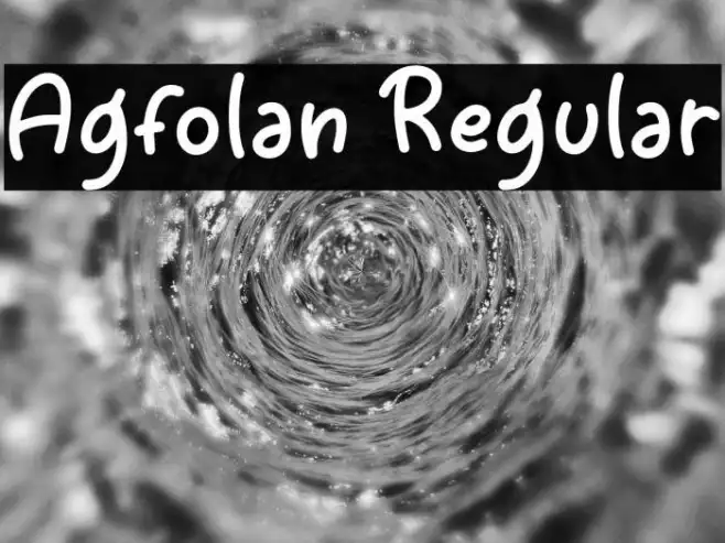 Agfolan Regular Example 3
