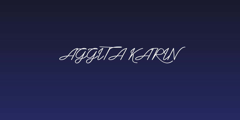 Aggita Karin Social Header