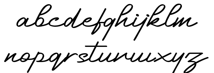 Aggita Karin Font LOWERCASE