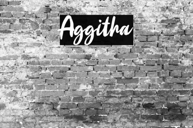 Aggitha Font examples