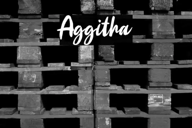 Aggitha Font examples