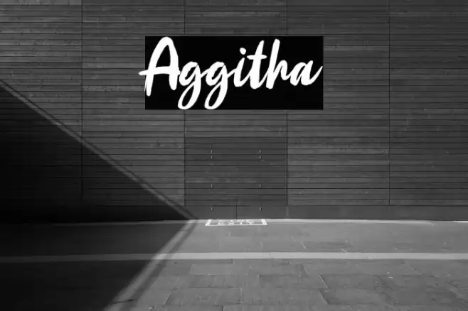 Aggitha Font examples