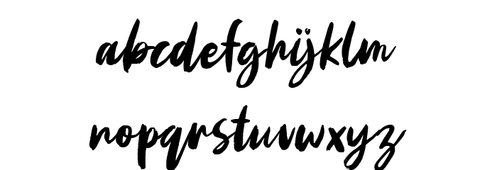 Aggitha Font LOWERCASE