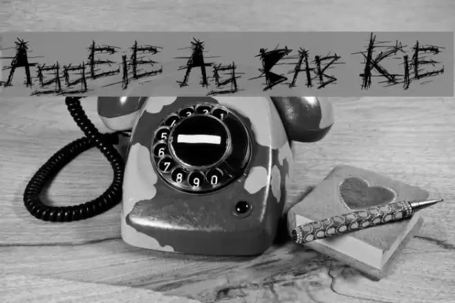 Aggressive Angry Baby Killer Font examples