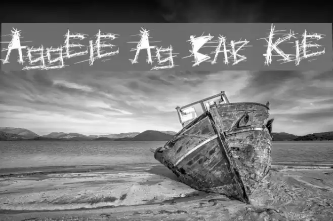 Aggressive Angry Baby Killer Font examples