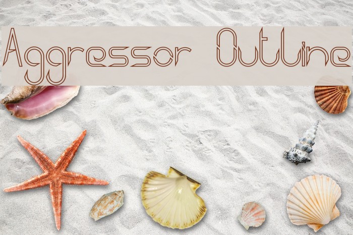 Aggressor Outline Font examples