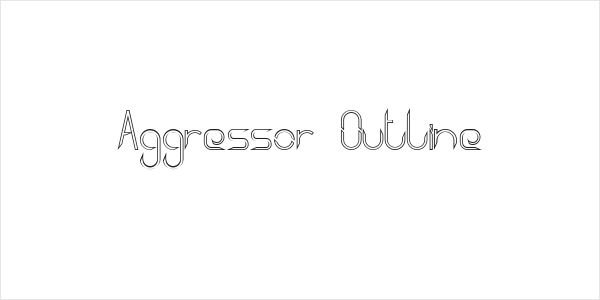 Aggressor Outline Logo