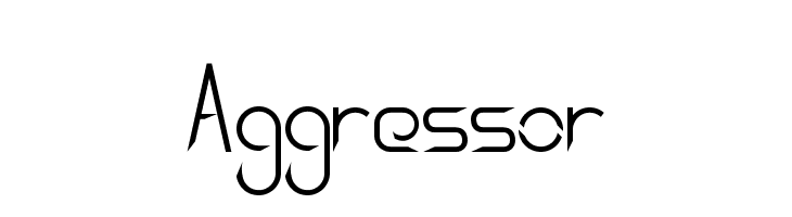 Aggressor फ़ॉन्ट