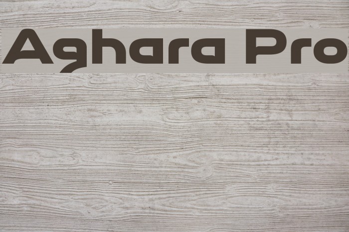 Aghara Pro Font examples