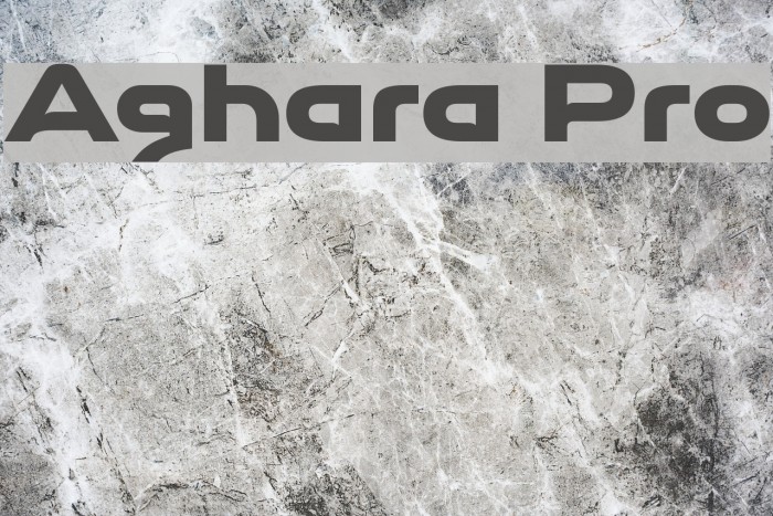 Aghara Pro Font examples