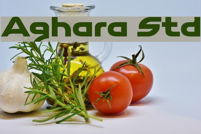 Aghara Std Font examples