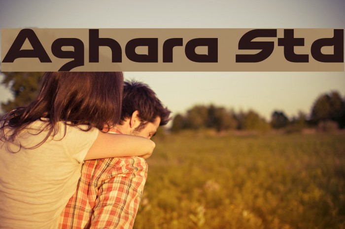 Aghara Std Font examples