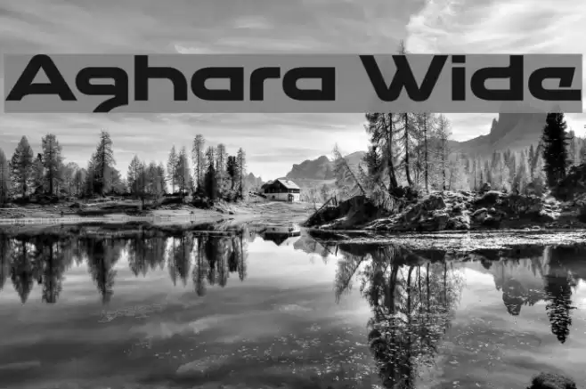 Aghara Wide Font examples