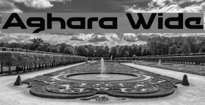 Aghara Wide Font examples
