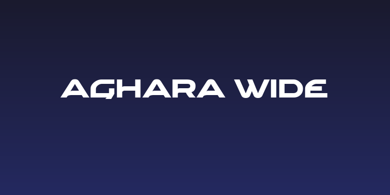Aghara Wide Social Header
