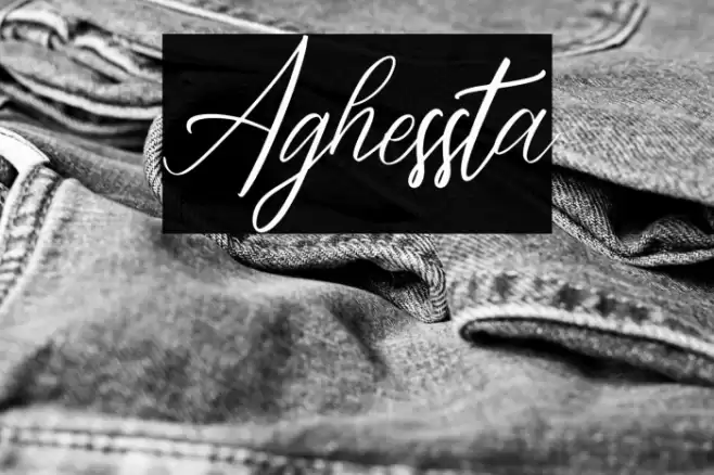 Aghessta Font examples