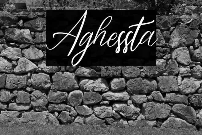 Aghessta Font examples