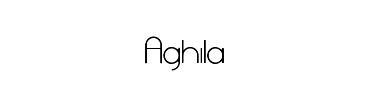 Aghila फ़ॉन्ट