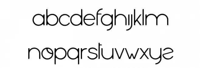 Aghila फ़ॉन्ट लोअरकेस