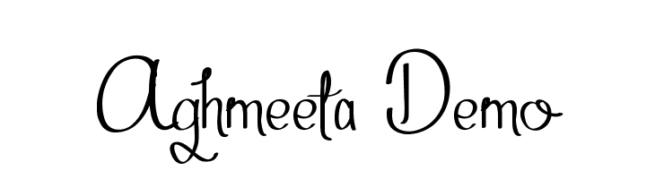 Aghmeeta Demo  フリーフォントのダウンロード