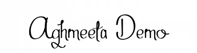 Aghmeeta Demo  Скачать бесплатные шрифты