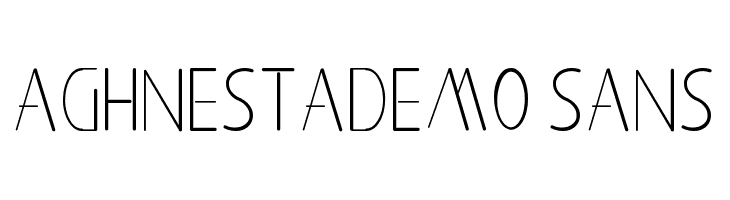 Aghnestademo Sans  Frei Schriftart Herunterladen