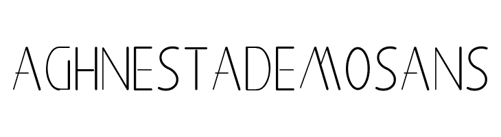 Aghnestademo Sans  font caratteri gratis