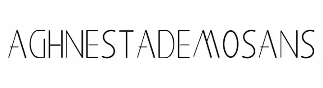 Aghnestademo Sans  Fuentes Gratis Descargar