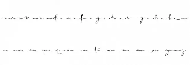 Aghnestademo Signature Caratteri MAIUSCOLE
