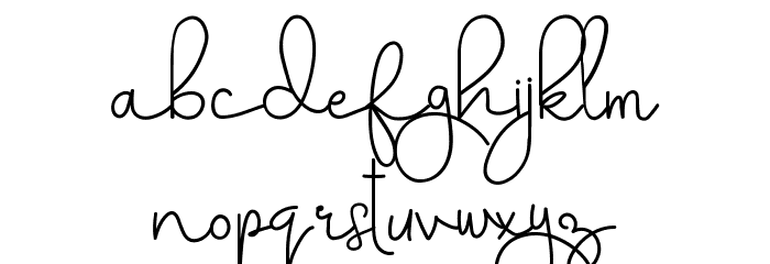 Aghnestademo Font LOWERCASE