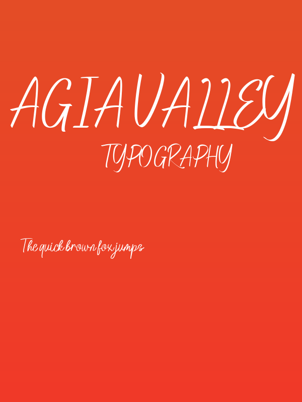 Agia Valley Poster
