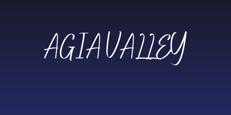Agia Valley Social Header