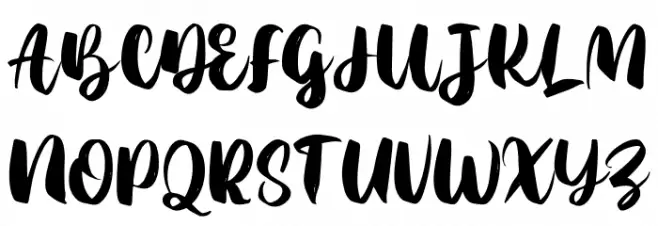 Agil Script Caratteri MAIUSCOLE