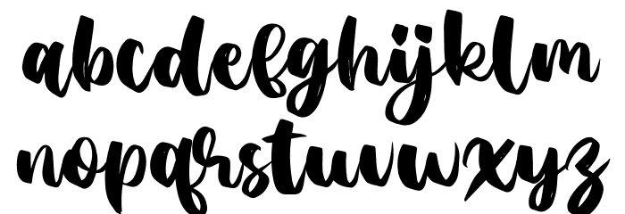 Agil Script Font LOWERCASE