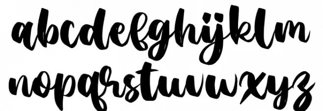 Agil Script Caratteri MINUSCOLO