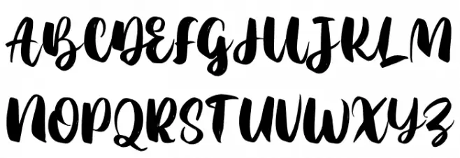 AgilScript Schriftart Groß