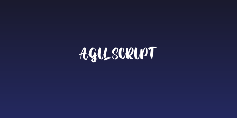 AgilScript Social Header