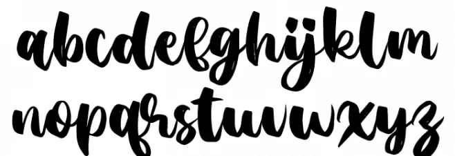 AgilScript फ़ॉन्ट लोअरकेस