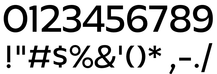 Agile Sans Regular Font OTHER CHARS