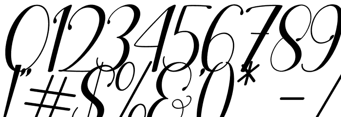 Agilia Italic Font OTHER CHARS